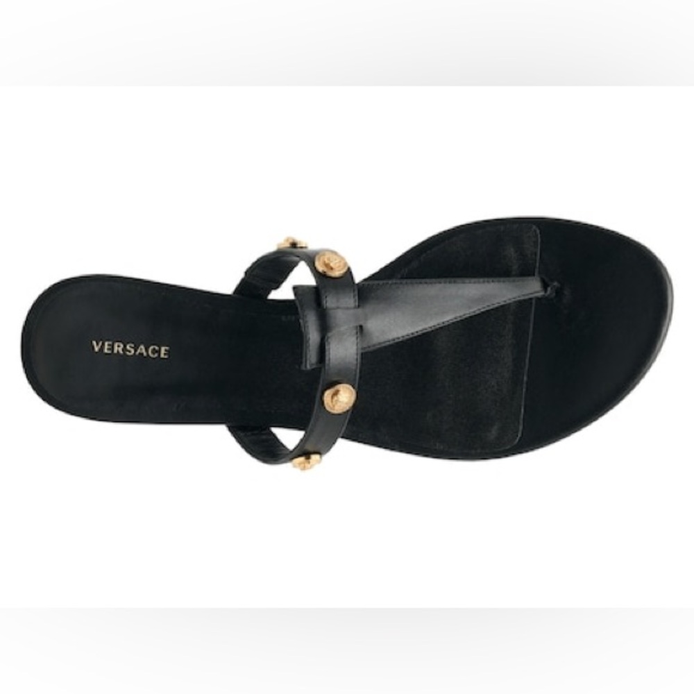 NWT Versace Medusa Emblem Stud Sandals Including Dust Bag Box Authenticity Card - Picture 7 of 15